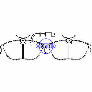 ALFA ROMEO 164 168 피아트 크로마 TIPO LANCIA DEDRA THEMA 브레이크 패드 FMSI: 7469-D590 OEM: 0060743563 FDB542 GDB483 WVA: 21147 21148 21260 290754, F21
